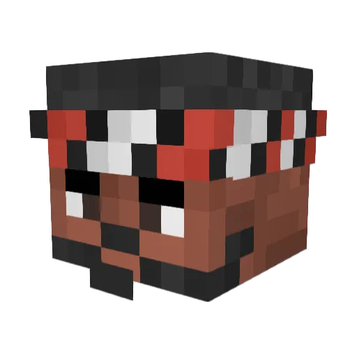 NathanRM04 Minecraft avatar head, 3D render