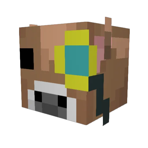 NathanRandom Minecraft avatar head, 3D render