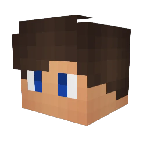 NathanRektz Minecraft avatar head, 3D render
