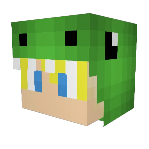 NathanSMorg Minecraft avatar head, 3D render