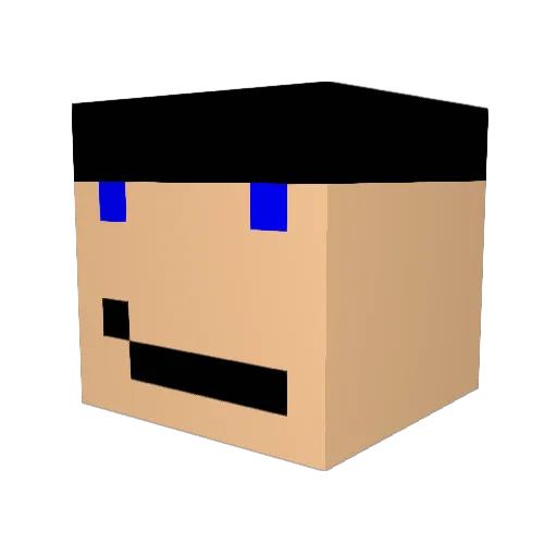 Nathan_Foy Minecraft avatar head, 3D render
