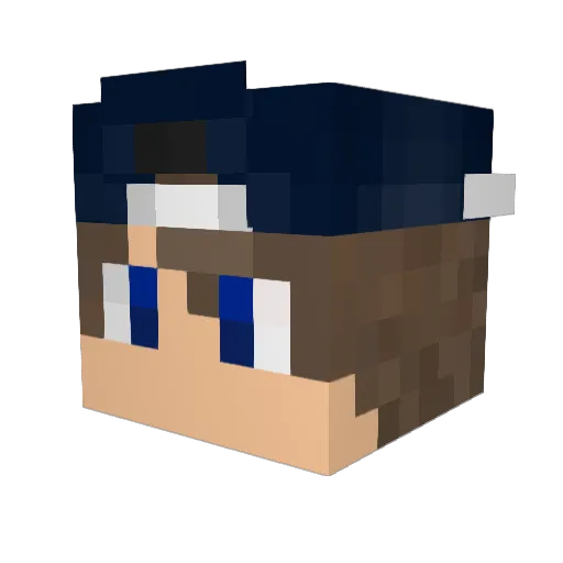 Nathan_IG Minecraft avatar head, 3D render