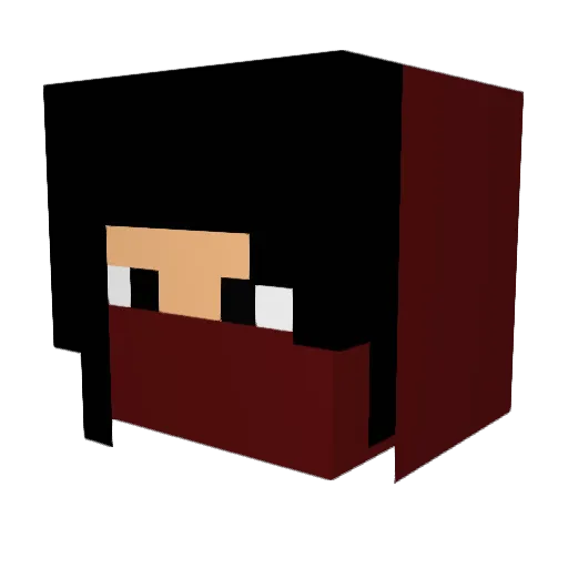 Nathan_omg Minecraft avatar head, 3D render