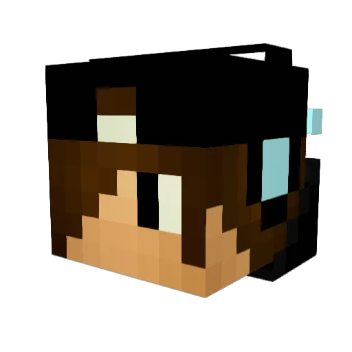 Nathanbobathen Minecraft avatar head, 3D render
