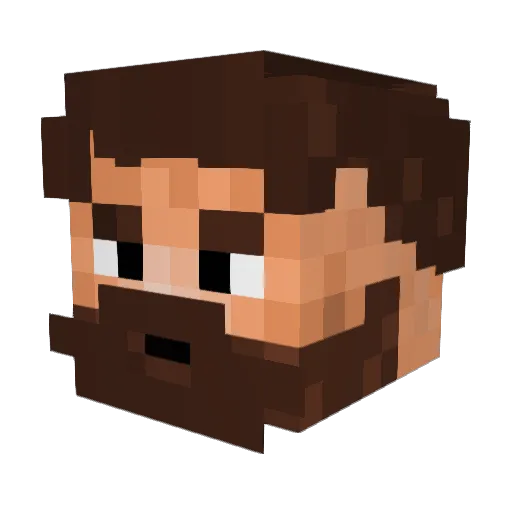 Nathanr190 Minecraft avatar head, 3D render