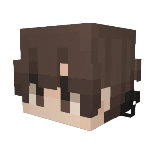 Nathant16 Minecraft avatar head, 3D render