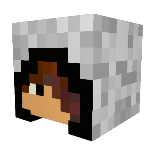 Nathant18 Minecraft avatar head, 3D render