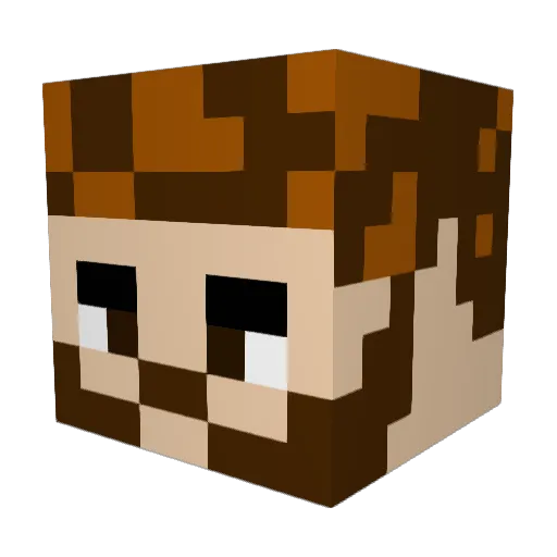 Natheus_Cunha Minecraft avatar head, 3D render