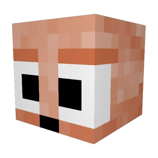 Nathigamergg Minecraft avatar head, 3D render