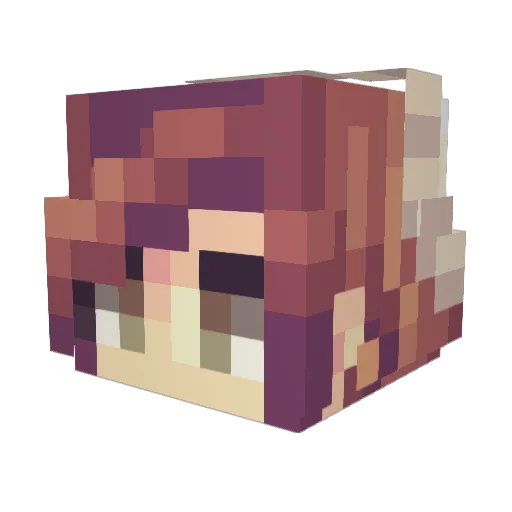 Nathiien Minecraft avatar head, 3D render