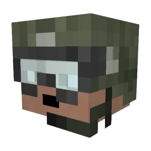 Nathmon565 Minecraft avatar head, 3D render