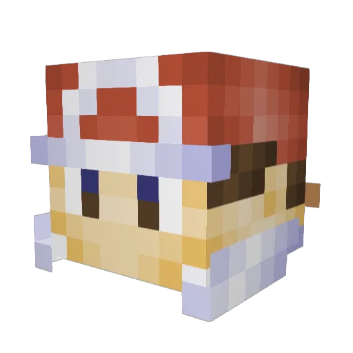 Nathonian Minecraft avatar head, 3D render