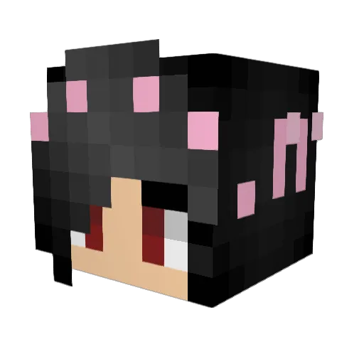 NatiG1 Minecraft avatar head, 3D render