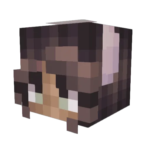 NatiNice21 Minecraft avatar head, 3D render