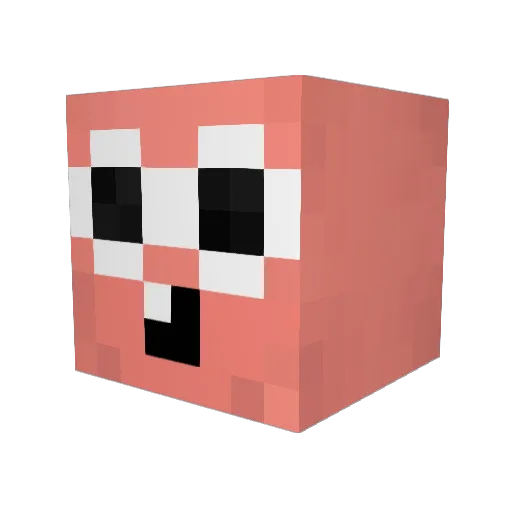 NatiRin Minecraft avatar head, 3D render