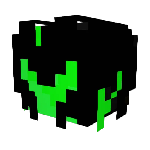 Naticer Minecraft avatar head, 3D render