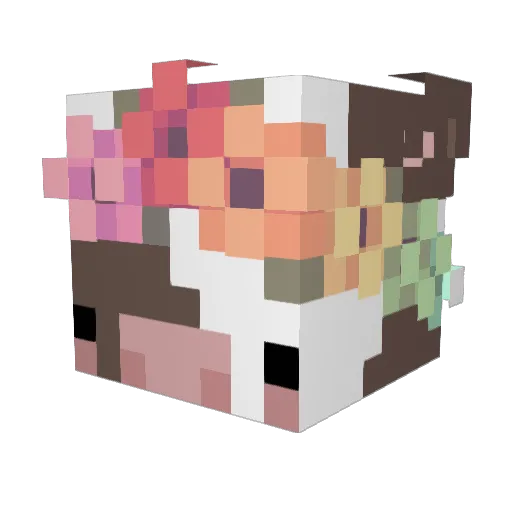 Natier75 Minecraft avatar head, 3D render