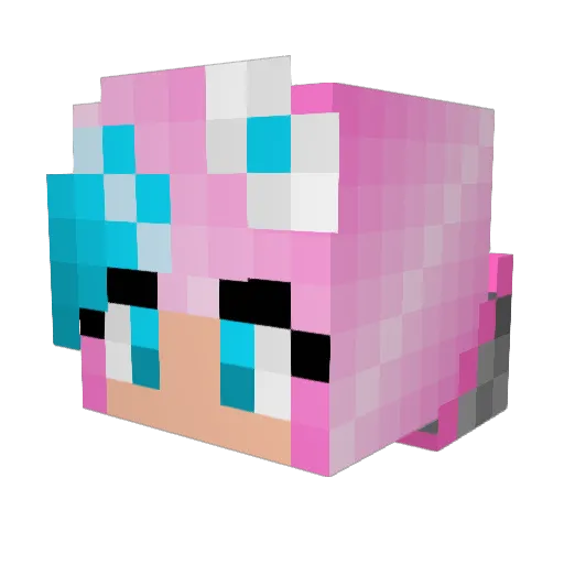 Natih_ Minecraft avatar head, 3D render