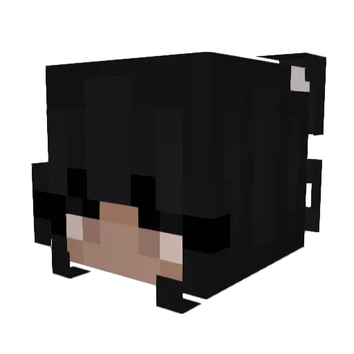 Natiibel Minecraft avatar head, 3D render