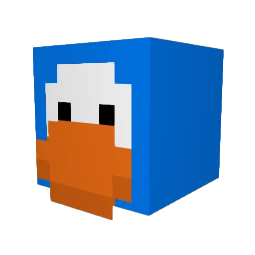 Natilelia Minecraft avatar head, 3D render
