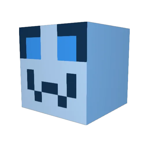 NatinForever Minecraft avatar head, 3D render