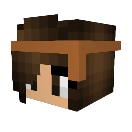 NativeTheQueen Minecraft avatar head, 3D render