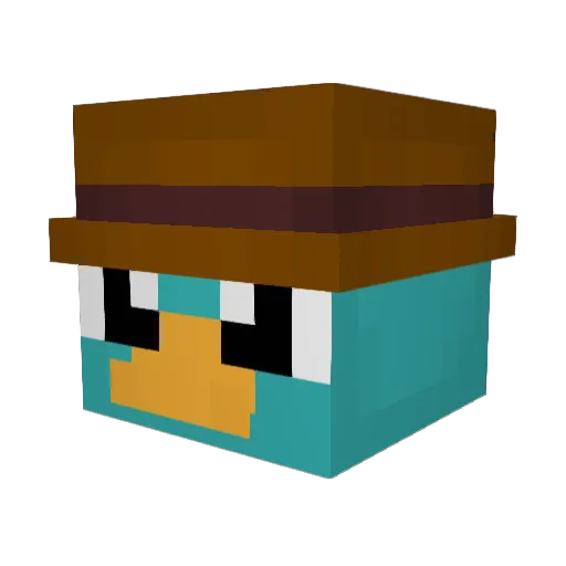 Natkosowsky Minecraft avatar head, 3D render