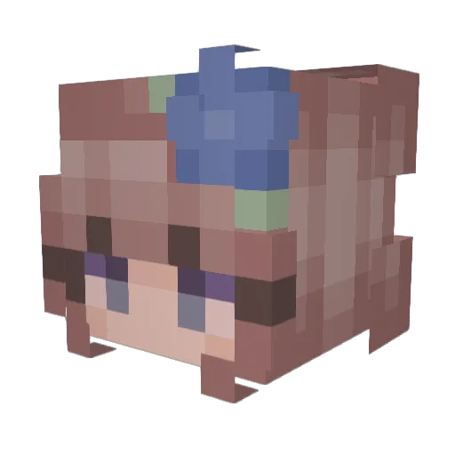 Nato1810 Minecraft avatar head, 3D render