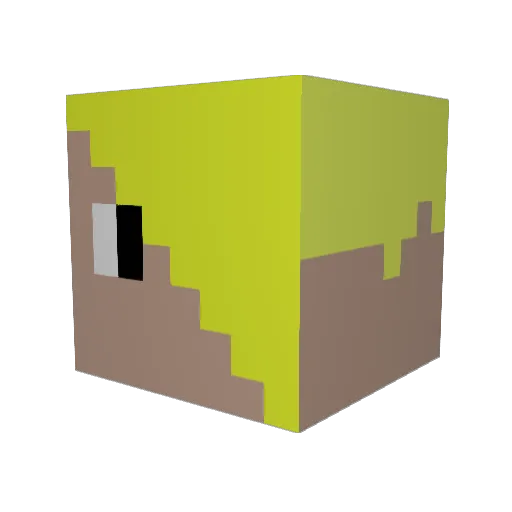 Natope9 Minecraft avatar head, 3D render