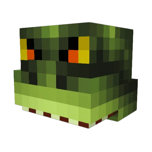 Nator_Gator Minecraft avatar head, 3D render