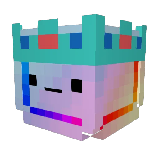 NatouBacon Minecraft avatar head, 3D render