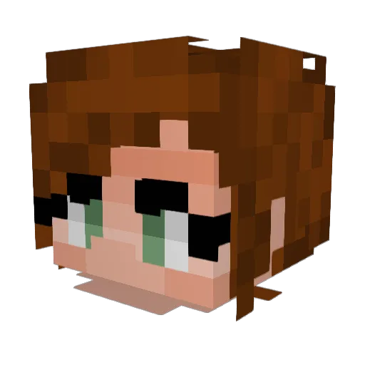 Nats_20 Minecraft avatar head, 3D render