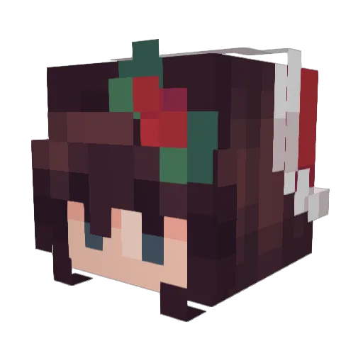 Natsha_ Minecraft avatar head, 3D render
