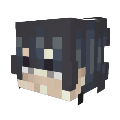 Natsu6417 Minecraft avatar head, 3D render