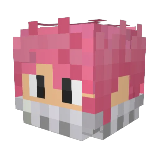 NatsuSTRYKER Minecraft avatar head, 3D render