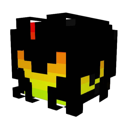 Natsu_Stream Minecraft avatar head, 3D render
