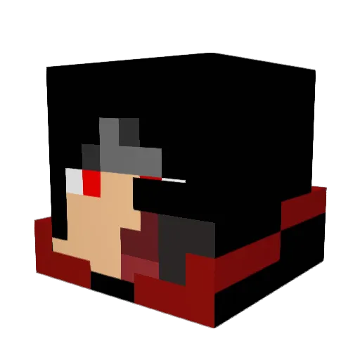 Natsu_drg Minecraft avatar head, 3D render