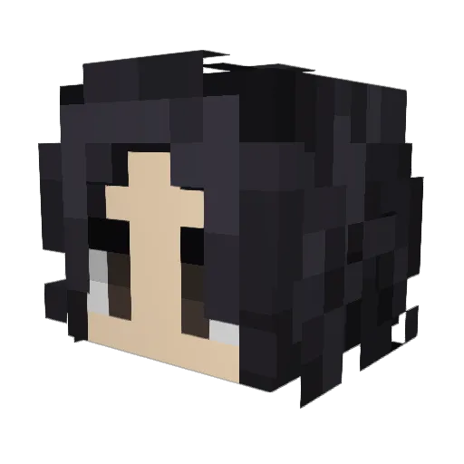 Natsuchiro Minecraft avatar head, 3D render