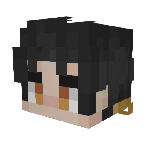 NatsukiSubaruB Minecraft avatar head, 3D render