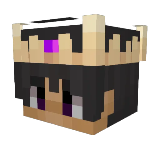 Natsuki_9421 Minecraft avatar head, 3D render