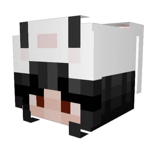 Natsuko93 Minecraft avatar head, 3D render