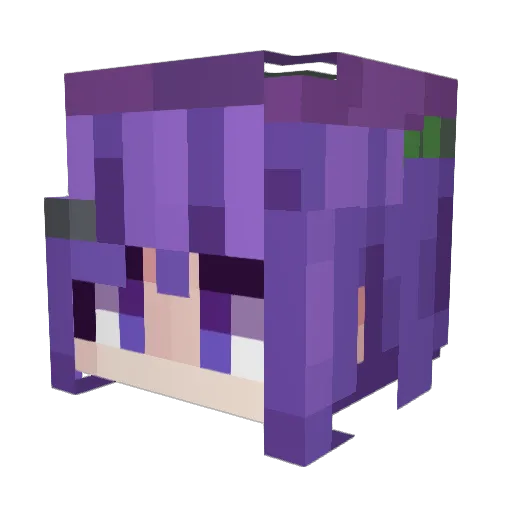 NatsumiHaChi Minecraft avatar head, 3D render