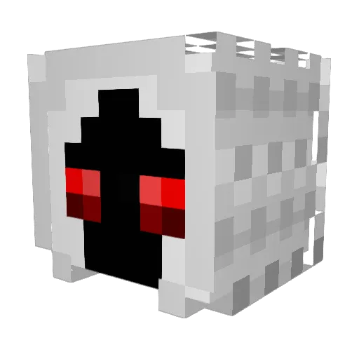 Natsuney Minecraft avatar head, 3D render