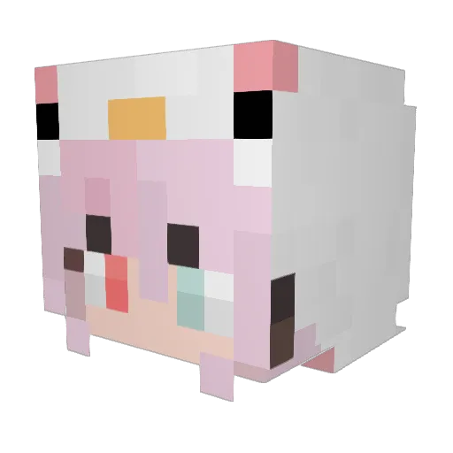 Natsunii7263 Minecraft avatar head, 3D render