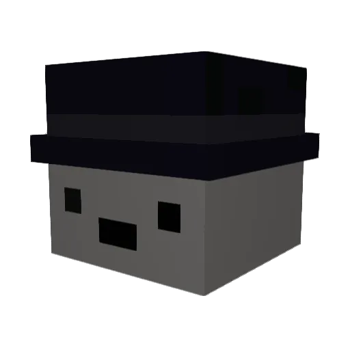 Natsuu101 Minecraft avatar head, 3D render