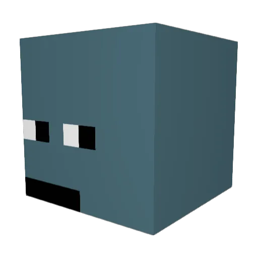 Natta10 Minecraft avatar head, 3D render