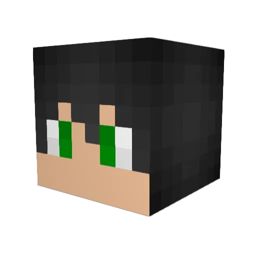 NatthawutKK Minecraft avatar head, 3D render