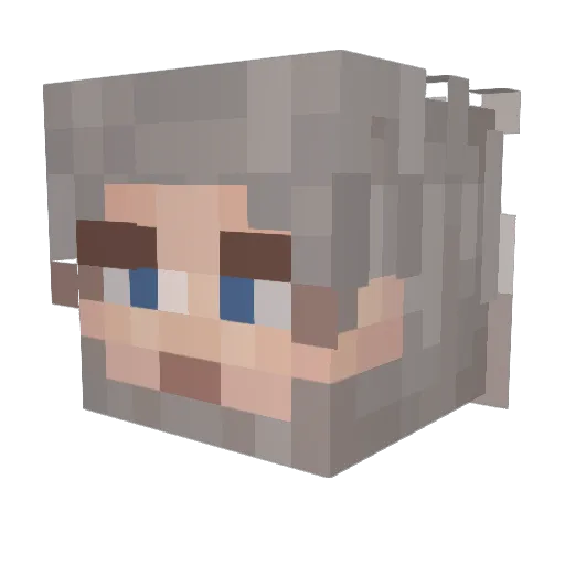 Nattie20 Minecraft avatar head, 3D render