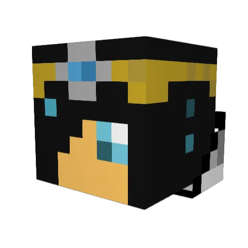 NattieNZ Minecraft avatar head, 3D render