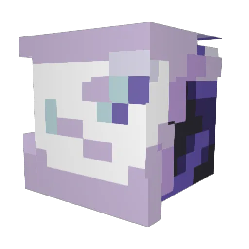 NattoHato Minecraft avatar head, 3D render